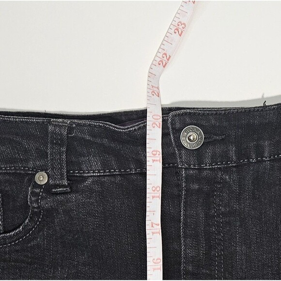 Women’s Gloria Vanderbilt Amanda Drk Wash Jean Skirt W/Sequin - Size 8 C141 - Picture 7 of 7